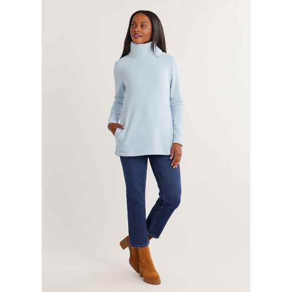 Dudley Stephens Light Blue Turtleneck Tunic - Picture 2 of 6